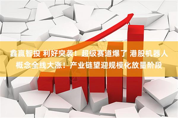 鑫赢智投 利好突袭!超级赛道爆了 港股机器人概念全线大涨!产业链望迎规模化放量阶段