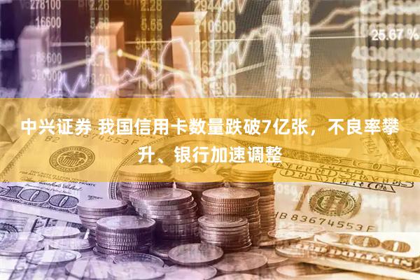 中兴证券 我国信用卡数量跌破7亿张，不良率攀升、银行加速调整