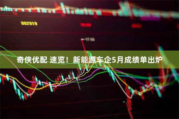 奇侠优配 速览！新能源车企5月成绩单出炉