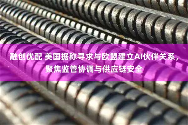 融创优配 美国据称寻求与欧盟建立AI伙伴关系，聚焦监管协调与供应链安全