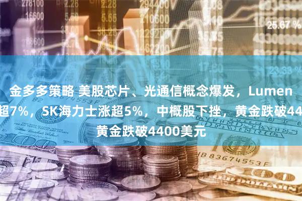 金多多策略 美股芯片、光通信概念爆发，Lumentum涨超7%，SK海力士涨超5%，中概股下挫，黄金跌破4400美元